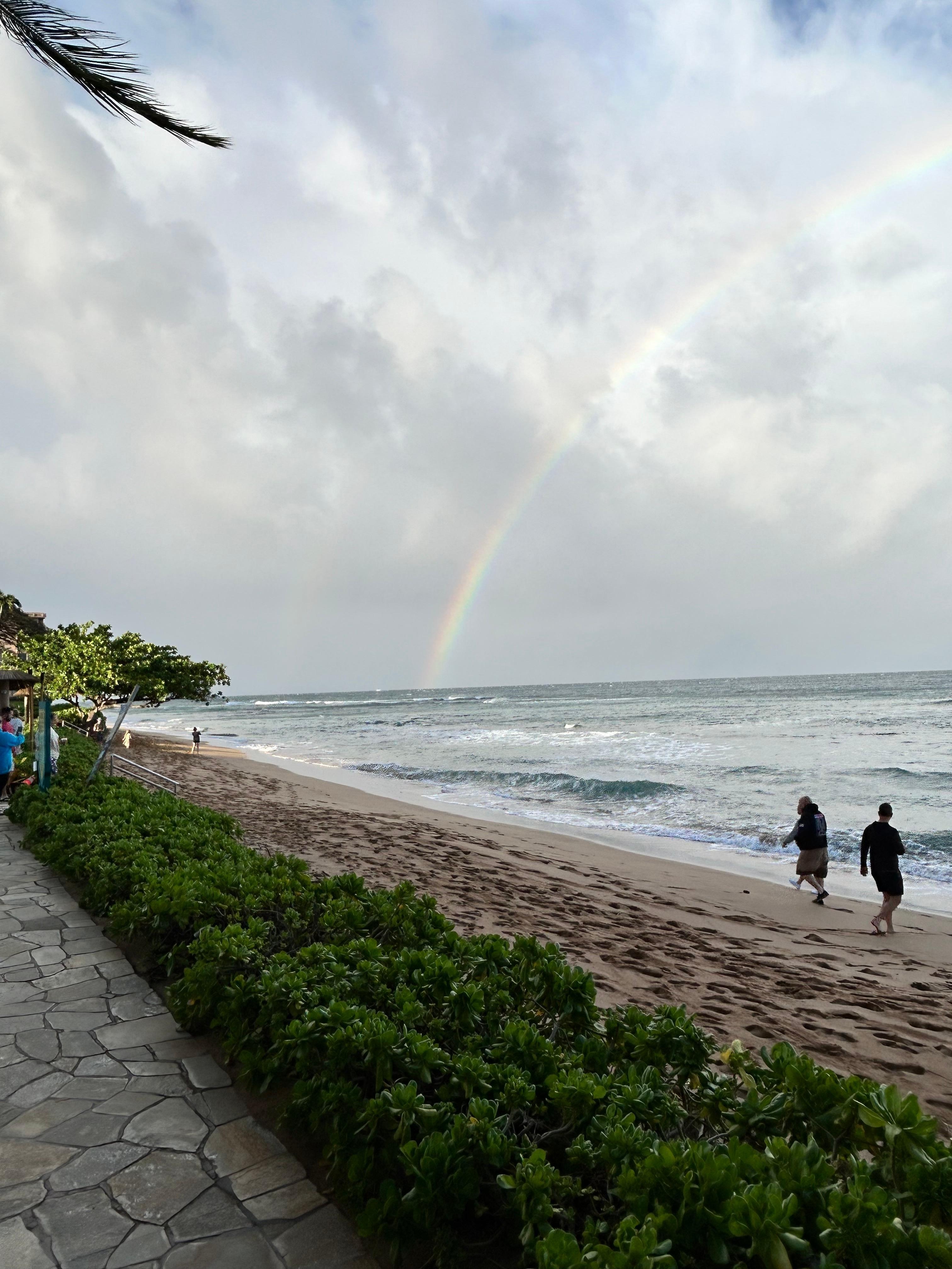 The beach right off the resort
