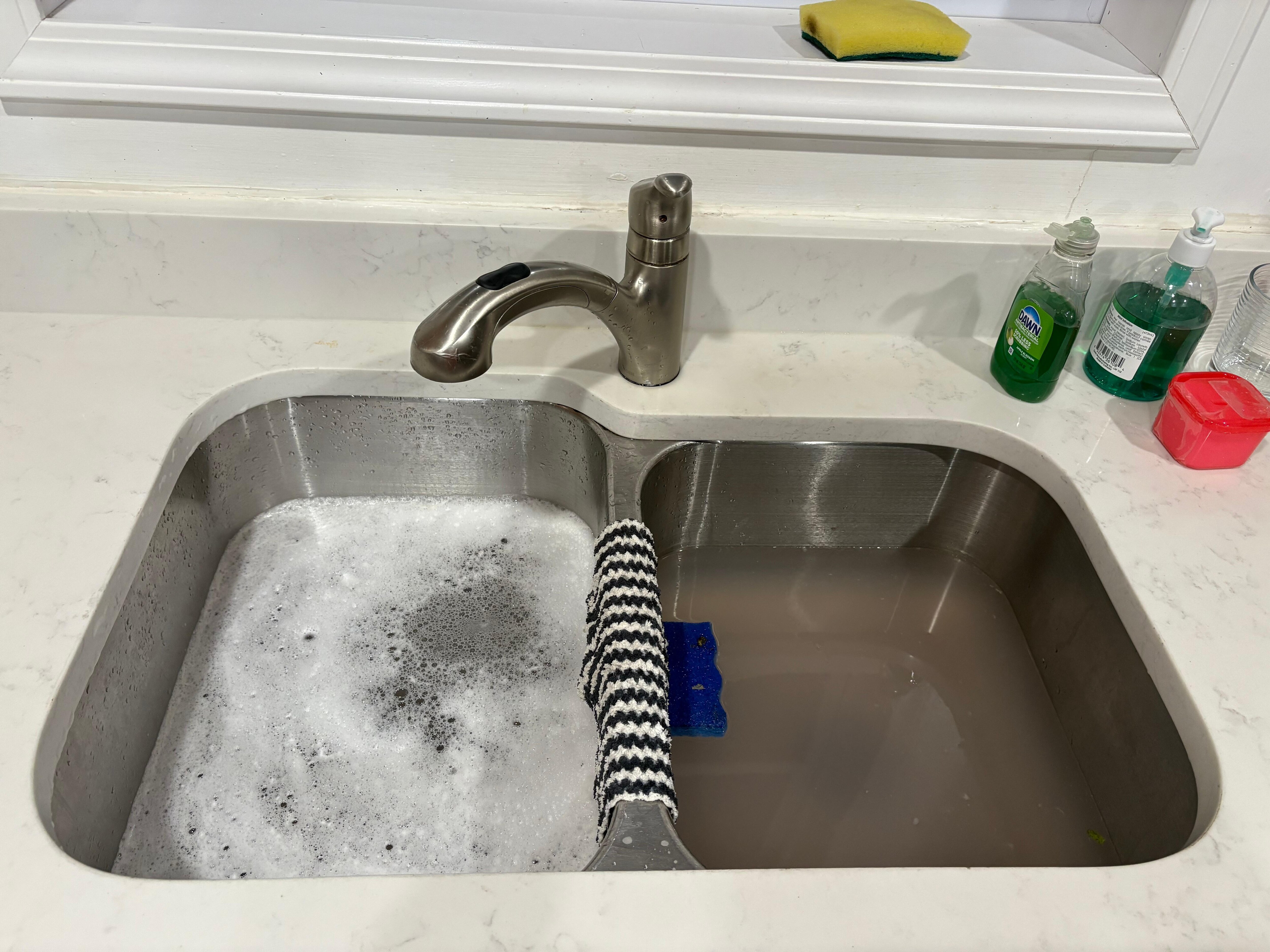 NON draining kitchen sink
