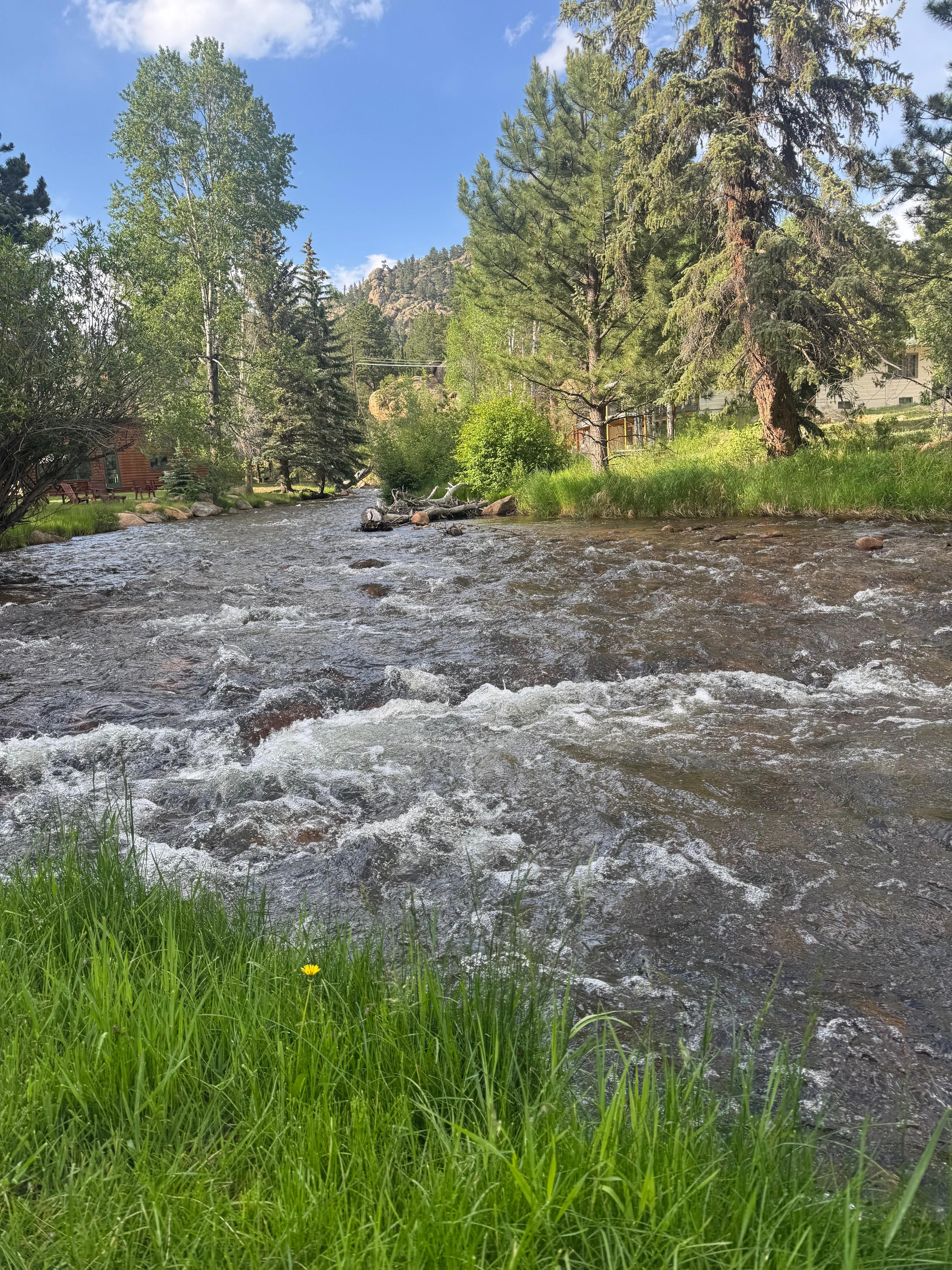 Relaxing river sit