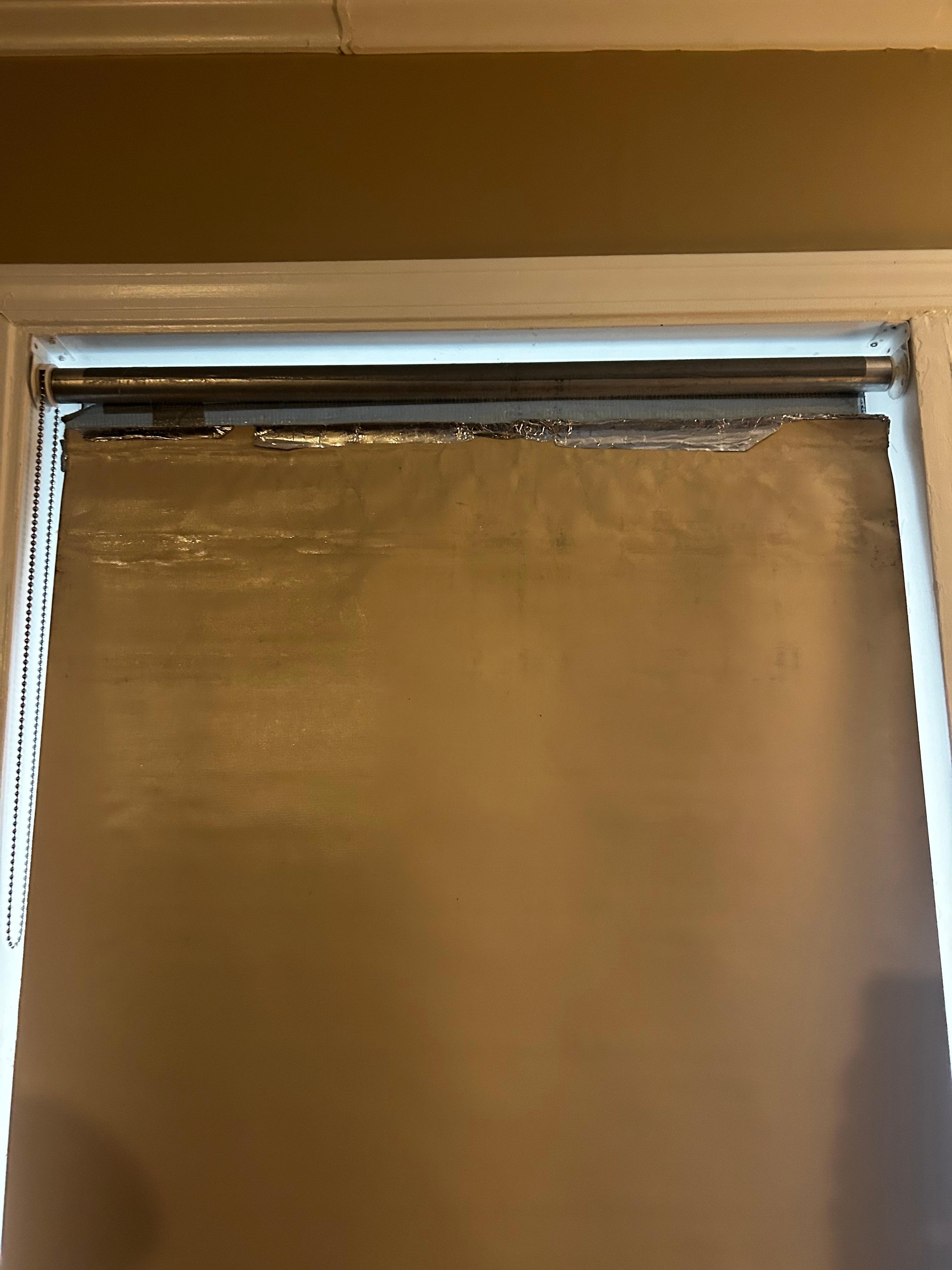 Duct tape blinds