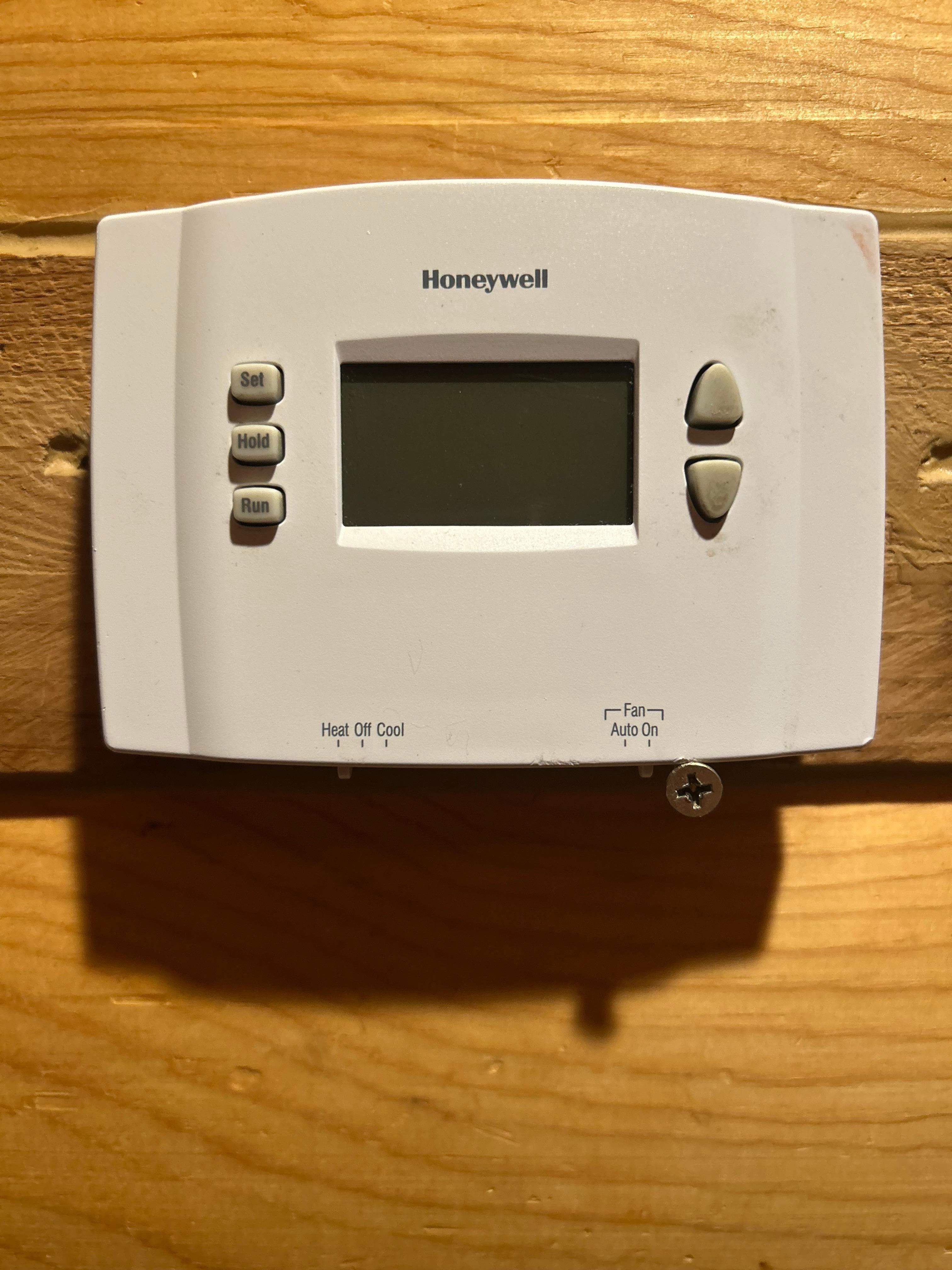 Thermostat dead batteries 