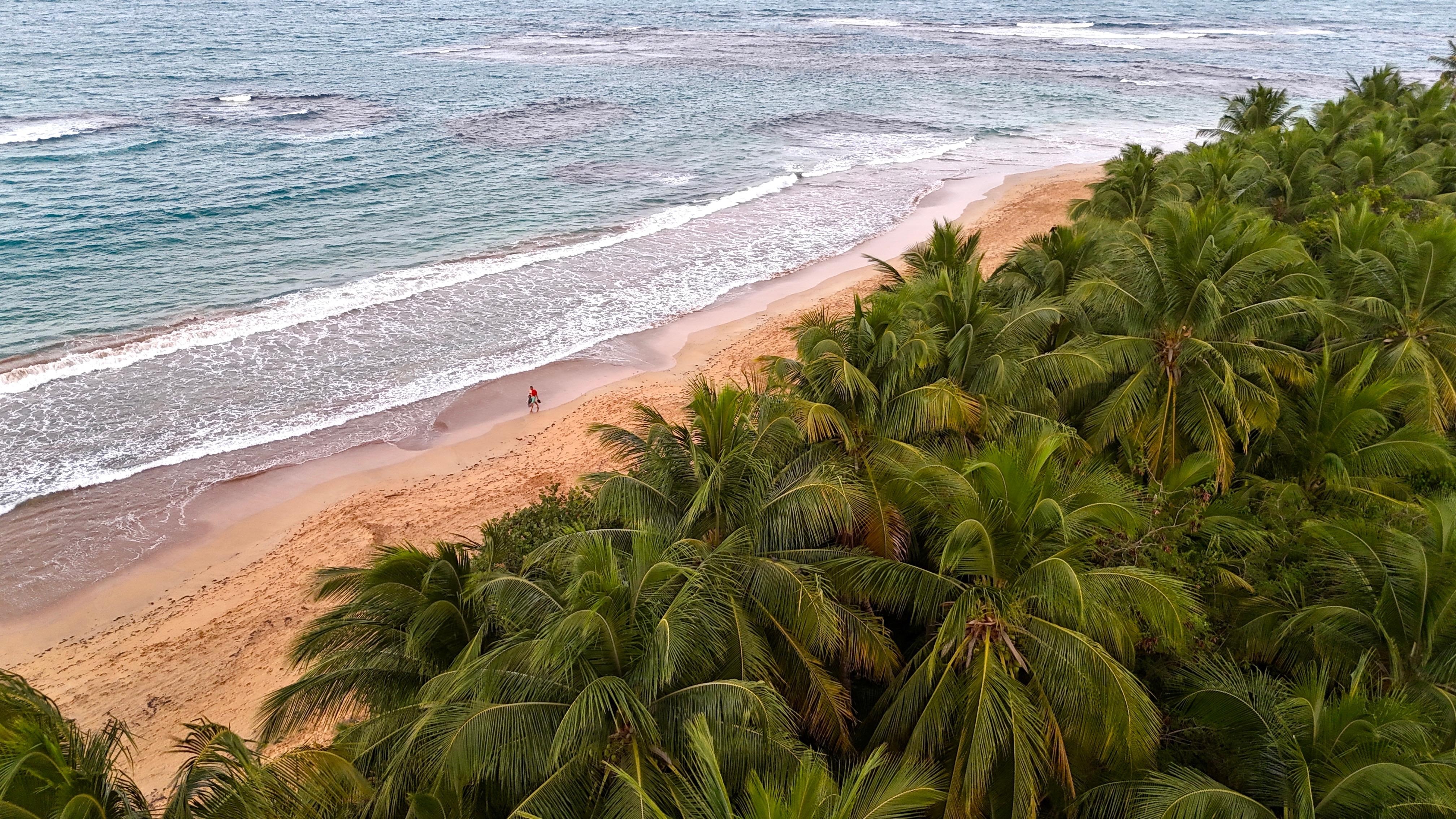 Beachfront - fun waves for the kids to play in. 
