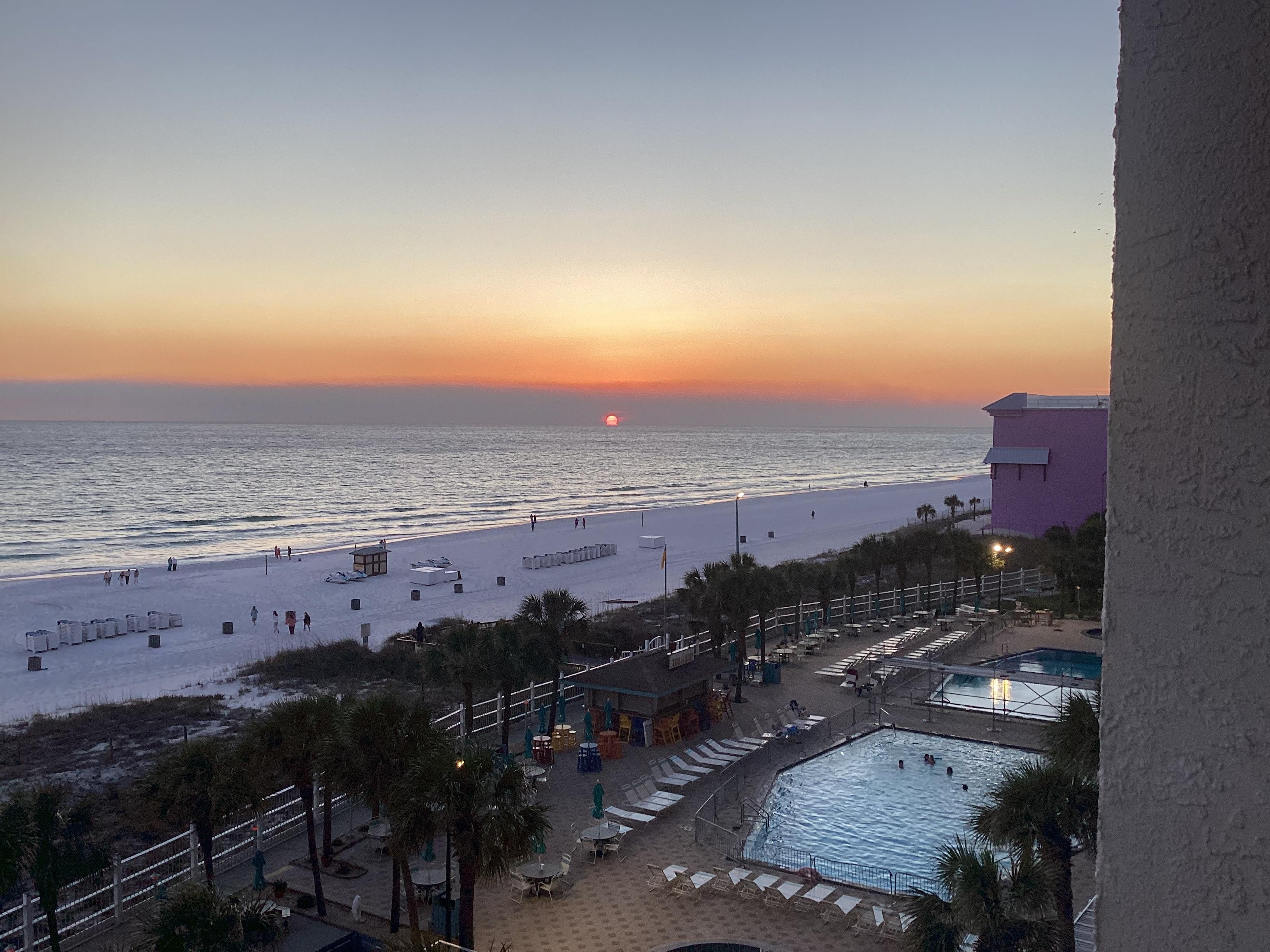 Sunset from the balcony