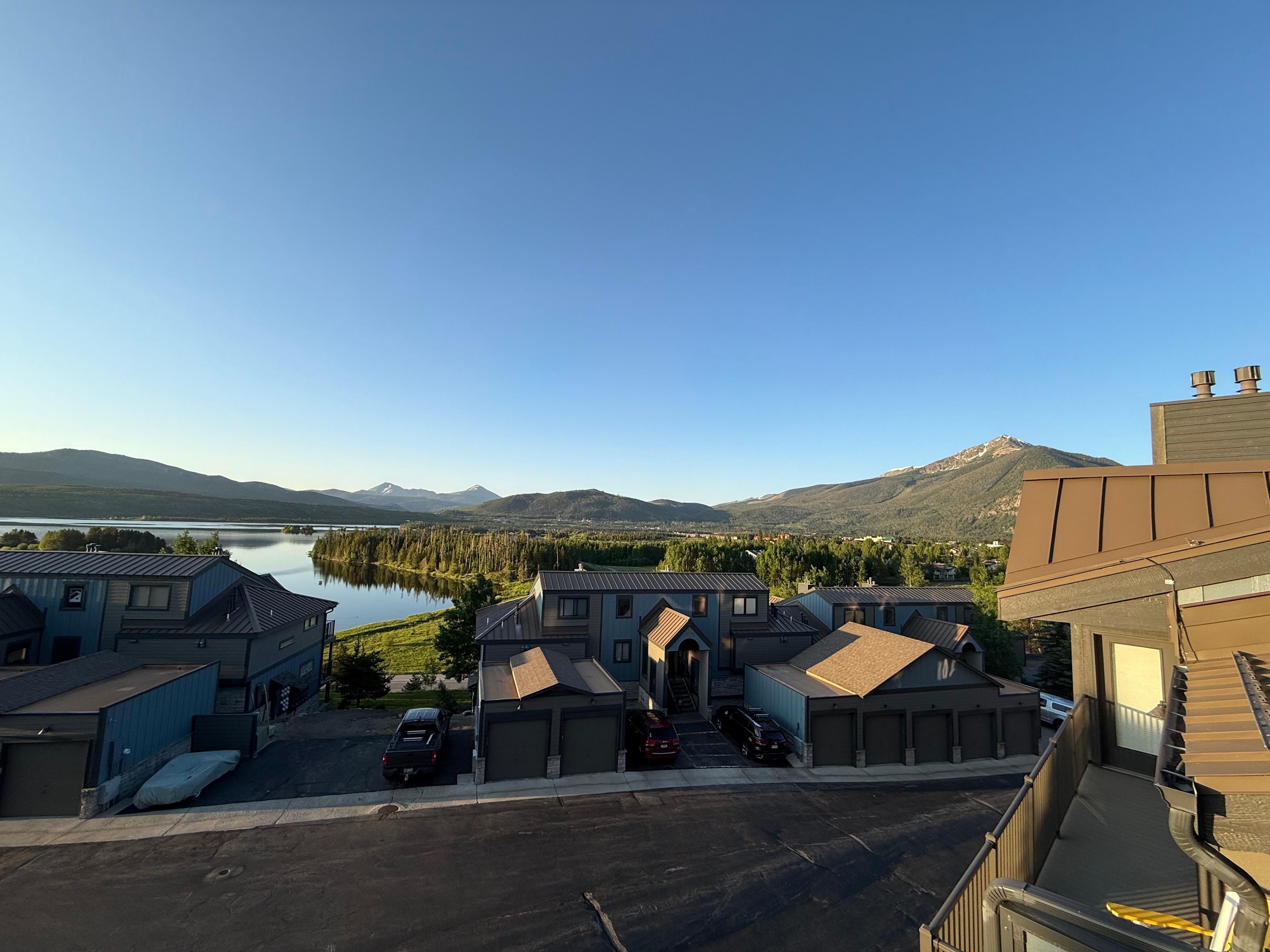 View in mornings from deck