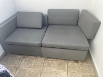 Patio furniture after cleaning off the bird droppings. One other chair, not table, nothing else.