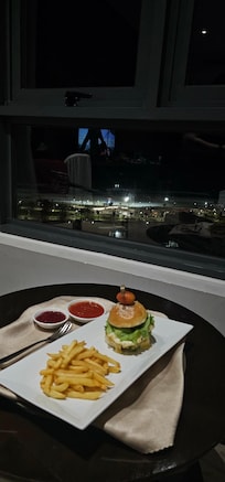 Room service was also available
