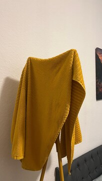 Benutzte Handtücher beim Einzug