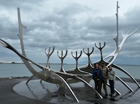 Sun Voyager sculpture at Reykjavik harbor.