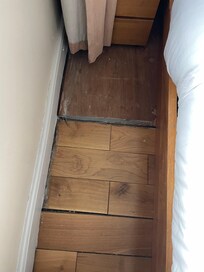 mold in bedroom floorboards