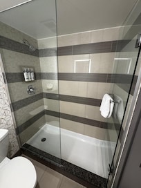 Clean shower and the water pressure worked wonderfully