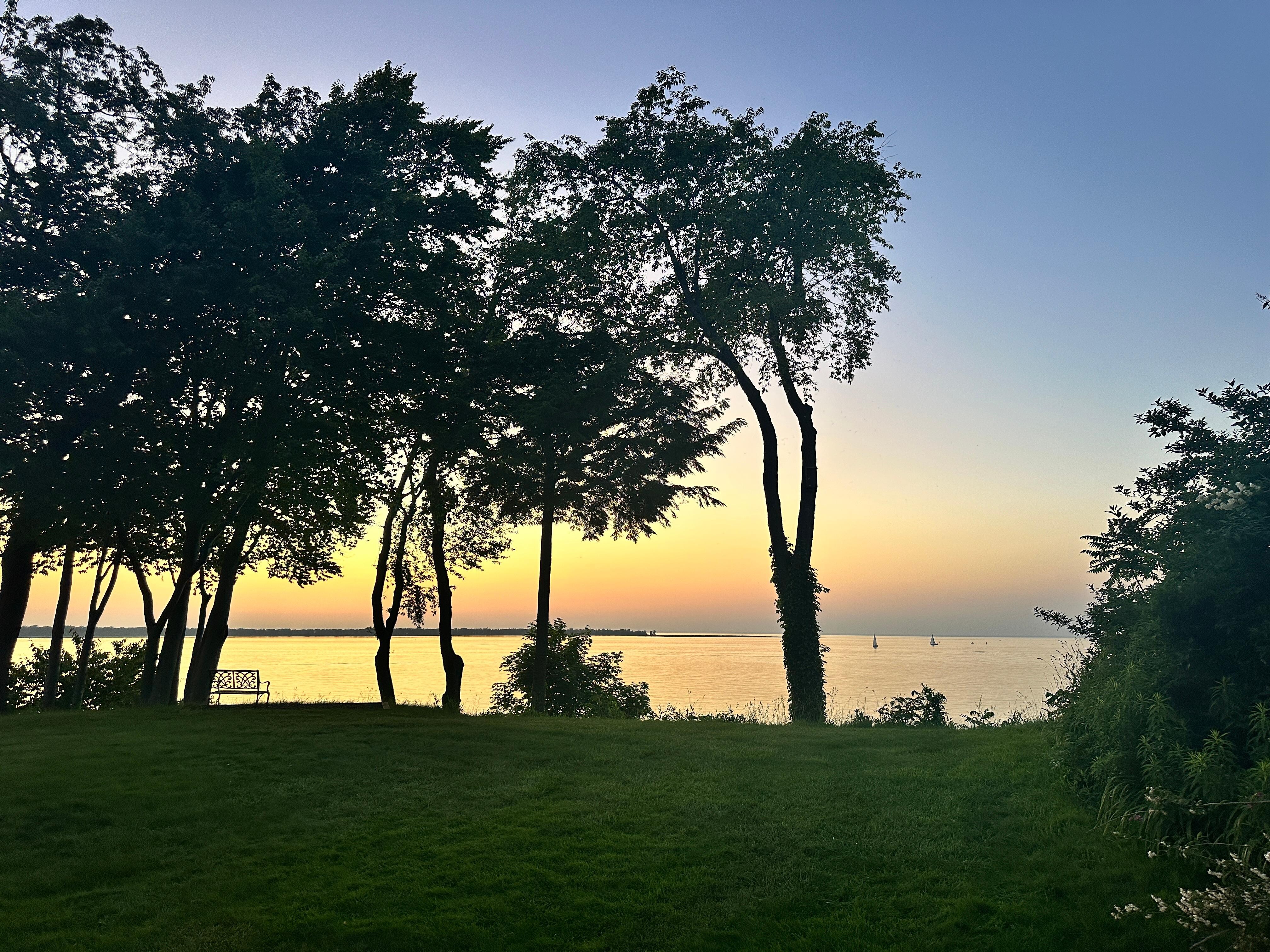 Sunset from the backyard 