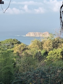 The view from the top of the villas