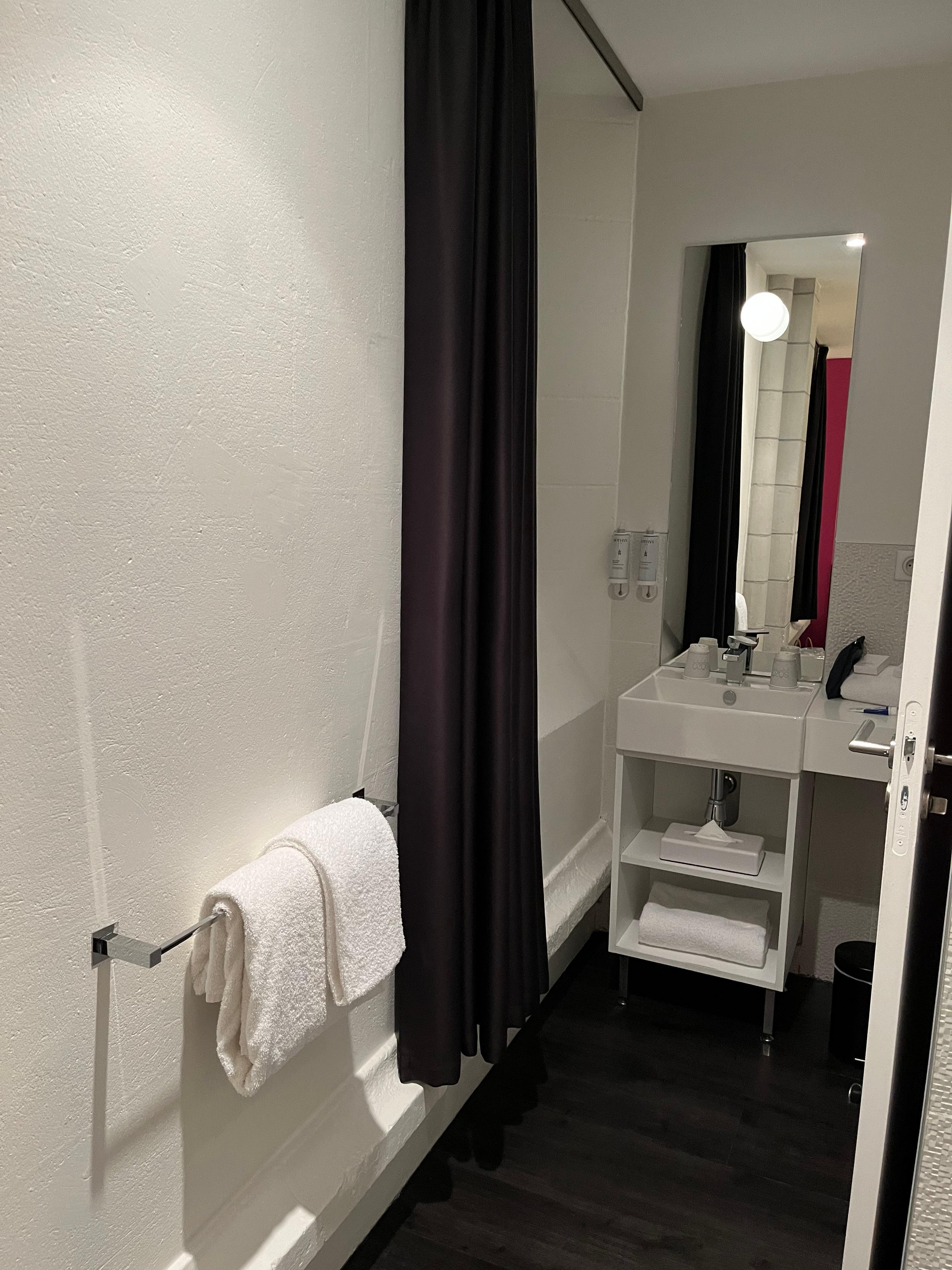 Dim lighting at vanity