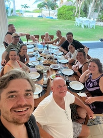 Dinner with the family.