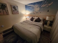 One of the 2 super comfy bedrooms