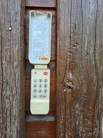 Garage Door Keypad does is very touchy, you must push the buttons fast and crisp. A soft deliberate push does not work.