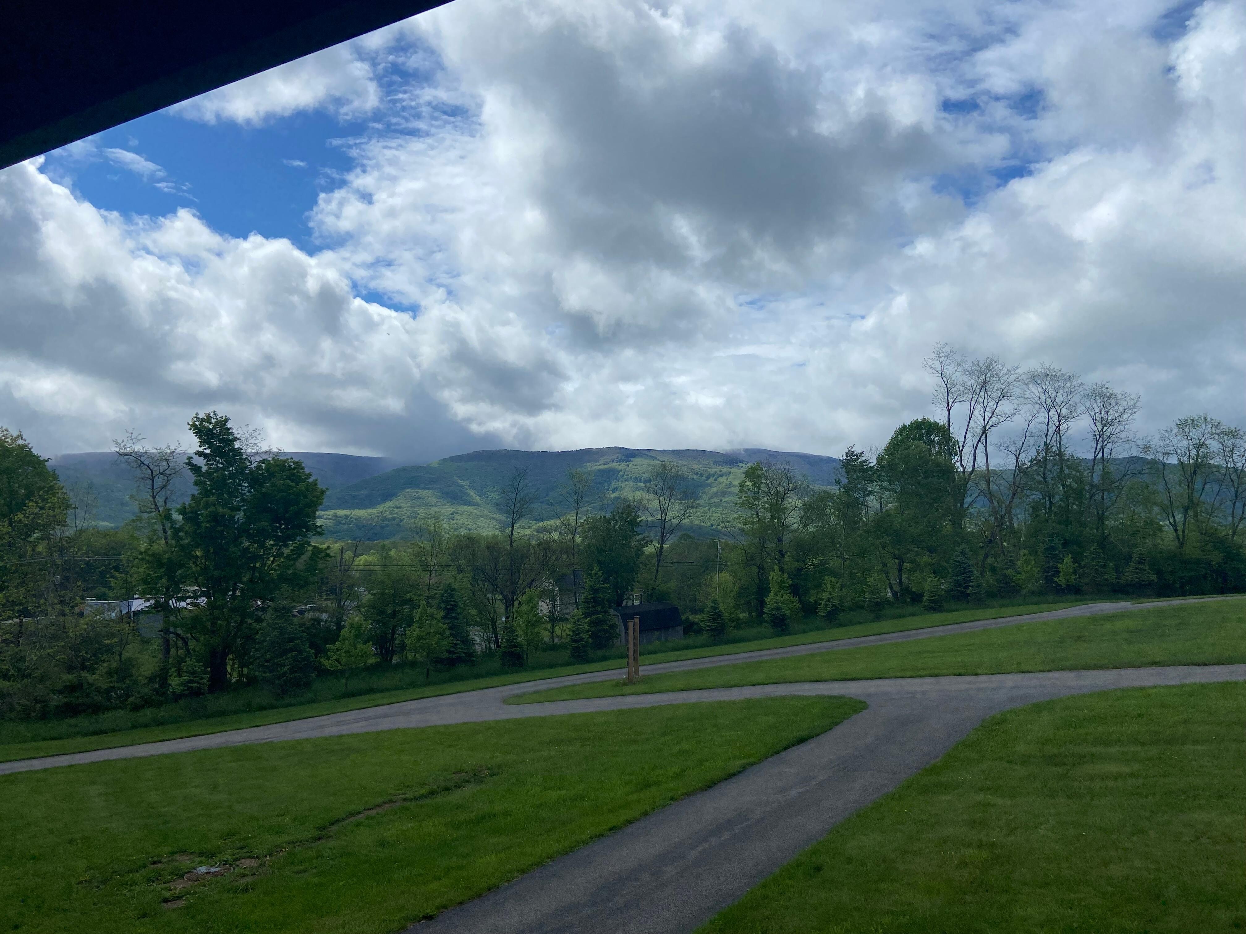 View from the cabin porch