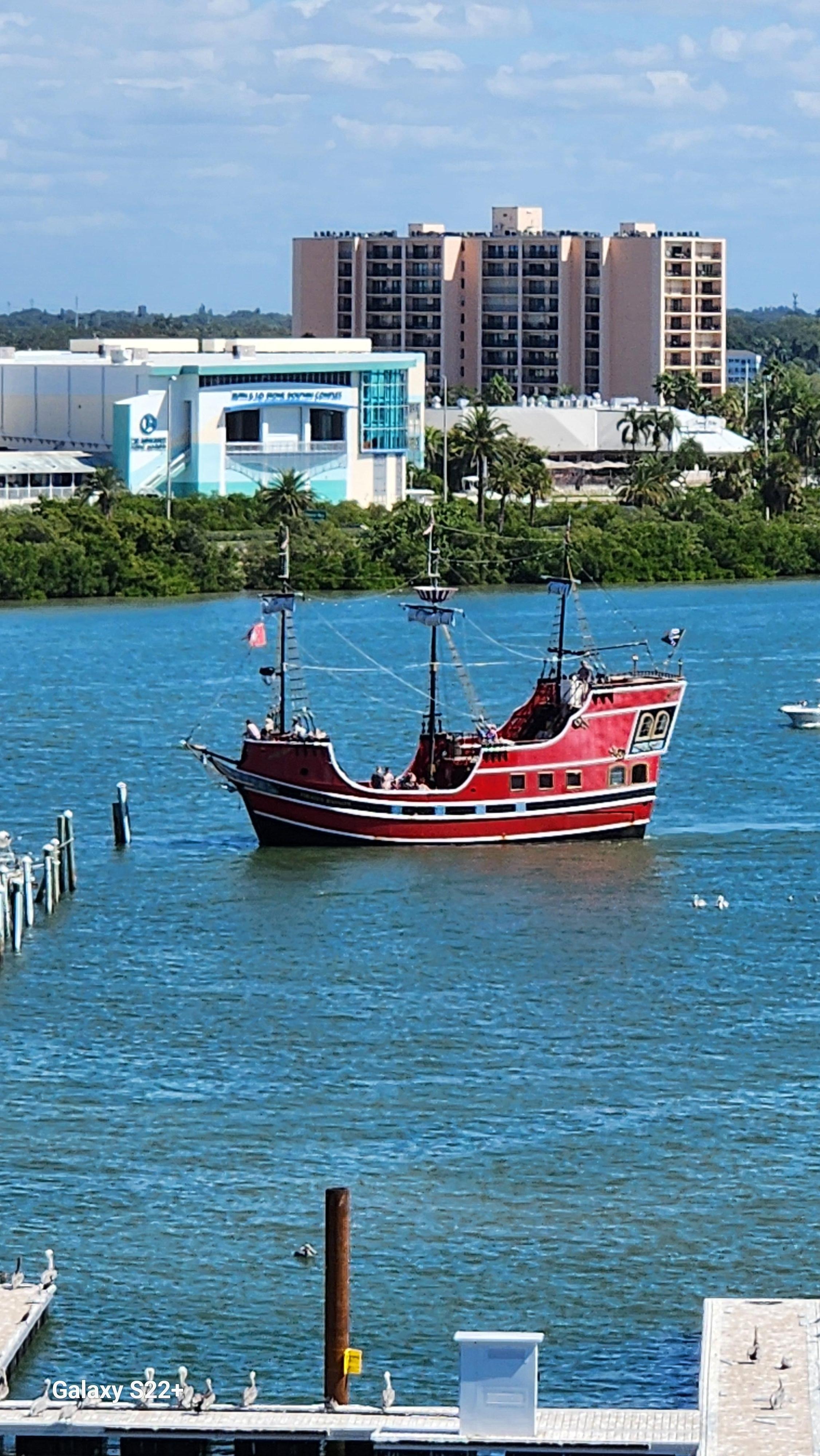 One of the excursion boats