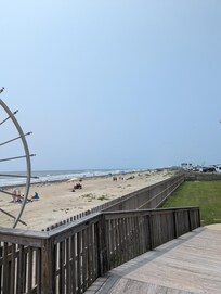 View from beach walkway