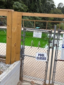 Pool closed sign, August 15-19, 2015