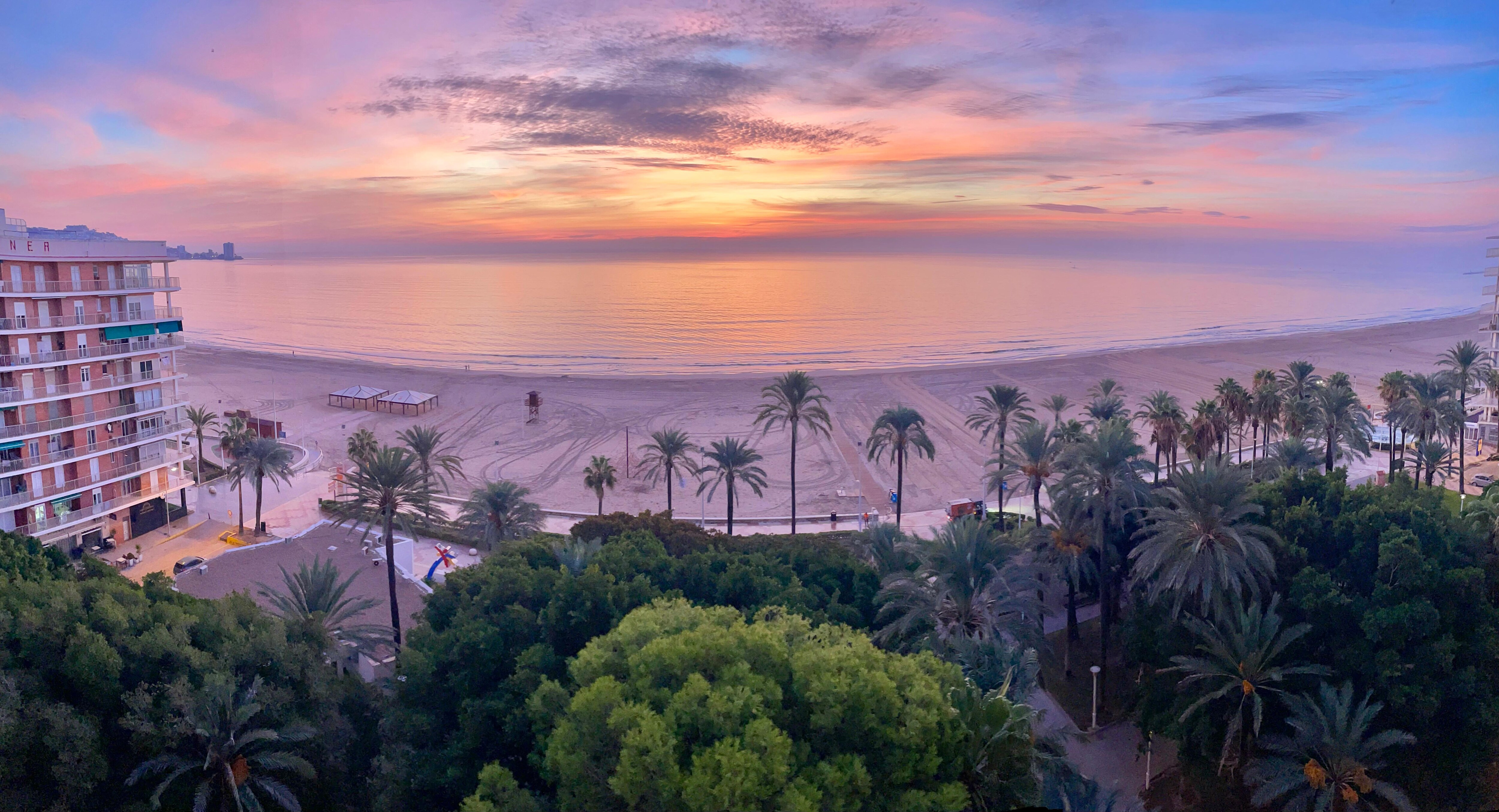 Morning sunrise from our balcony