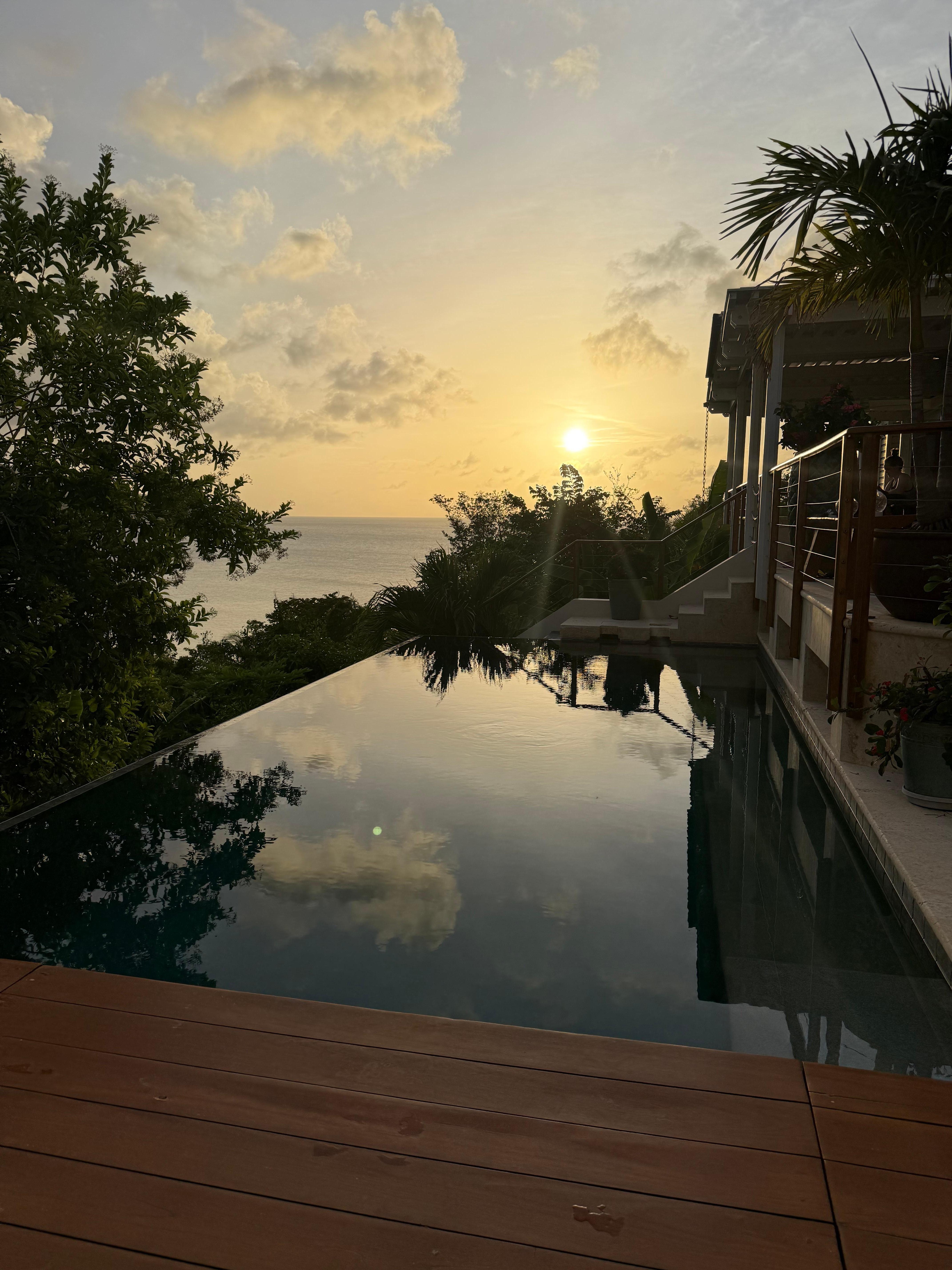 The view from the pool