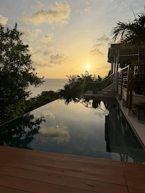 The view from the pool