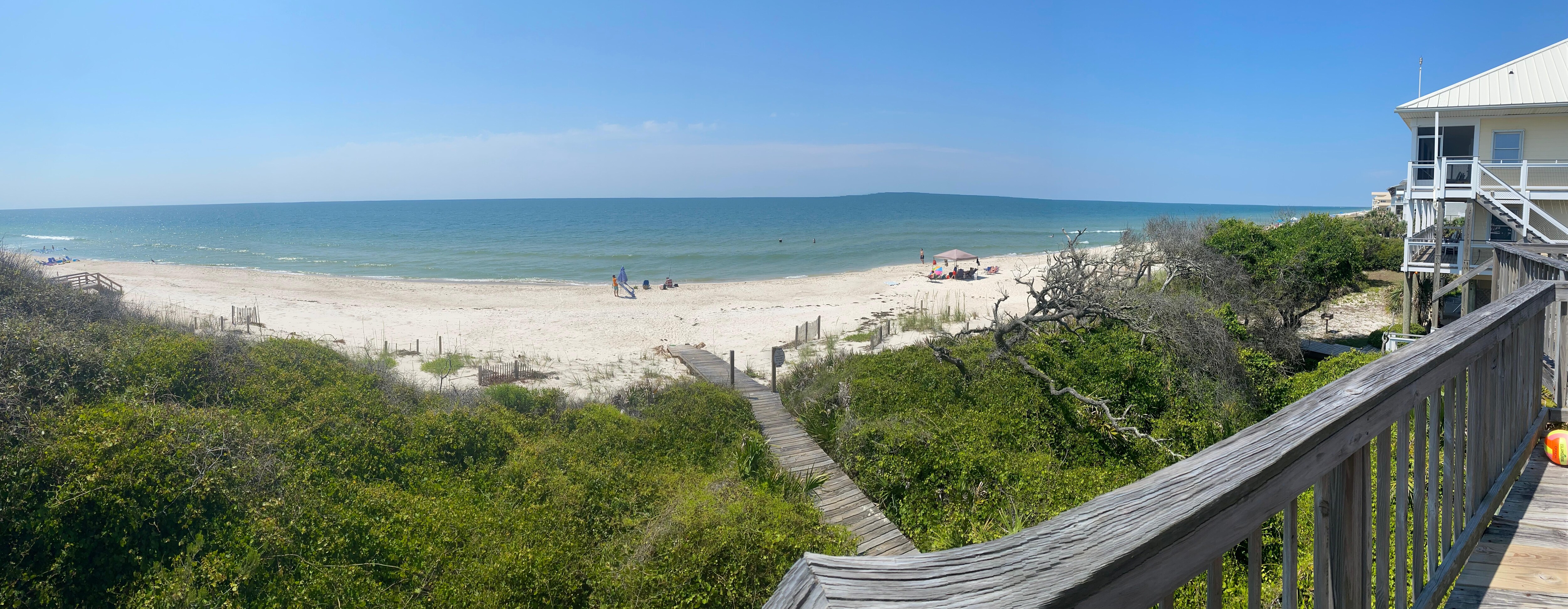 Panoramic view from the deck
