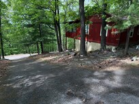 Cabin from driveway