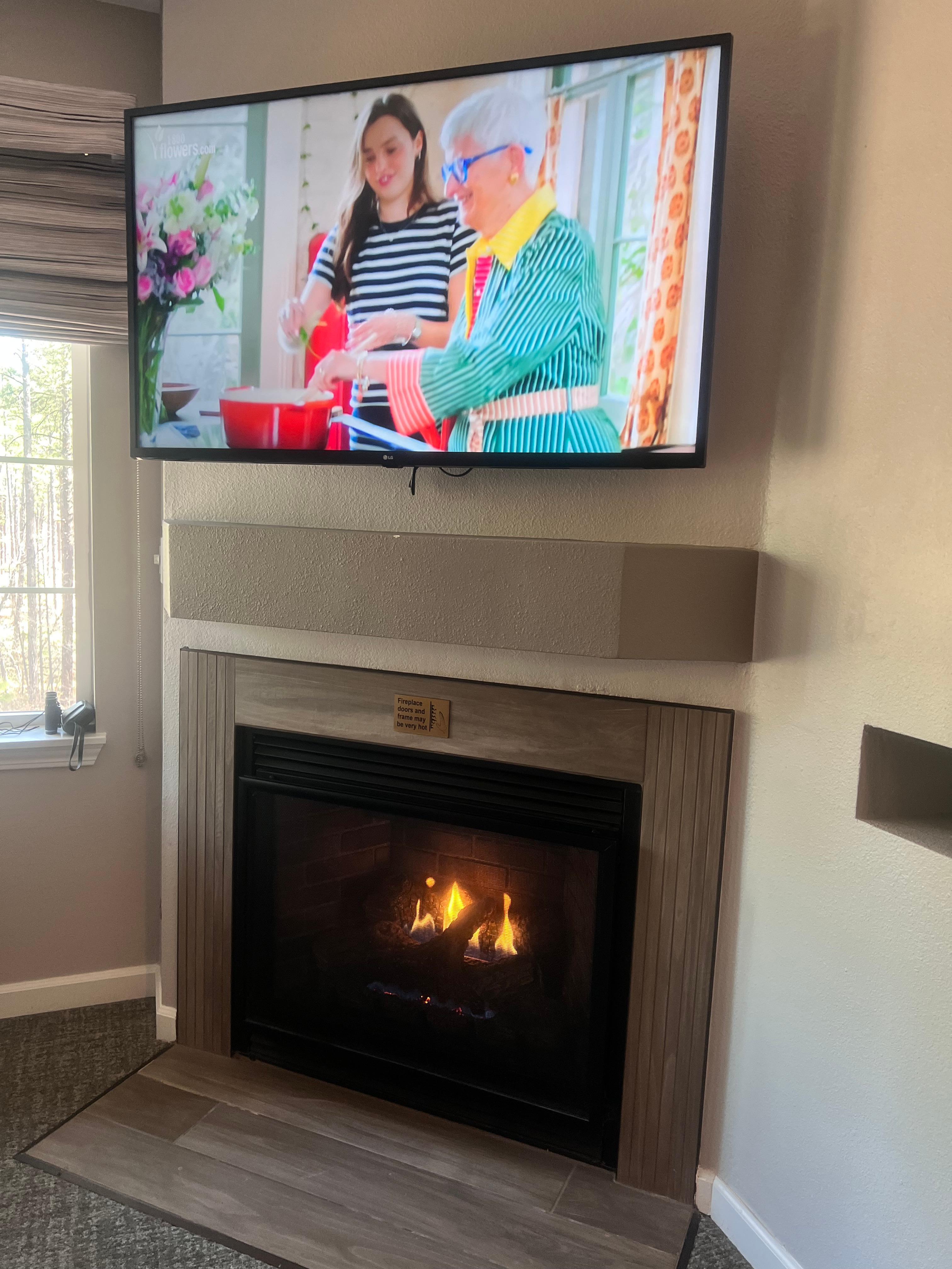 Gas fireplace in LR 