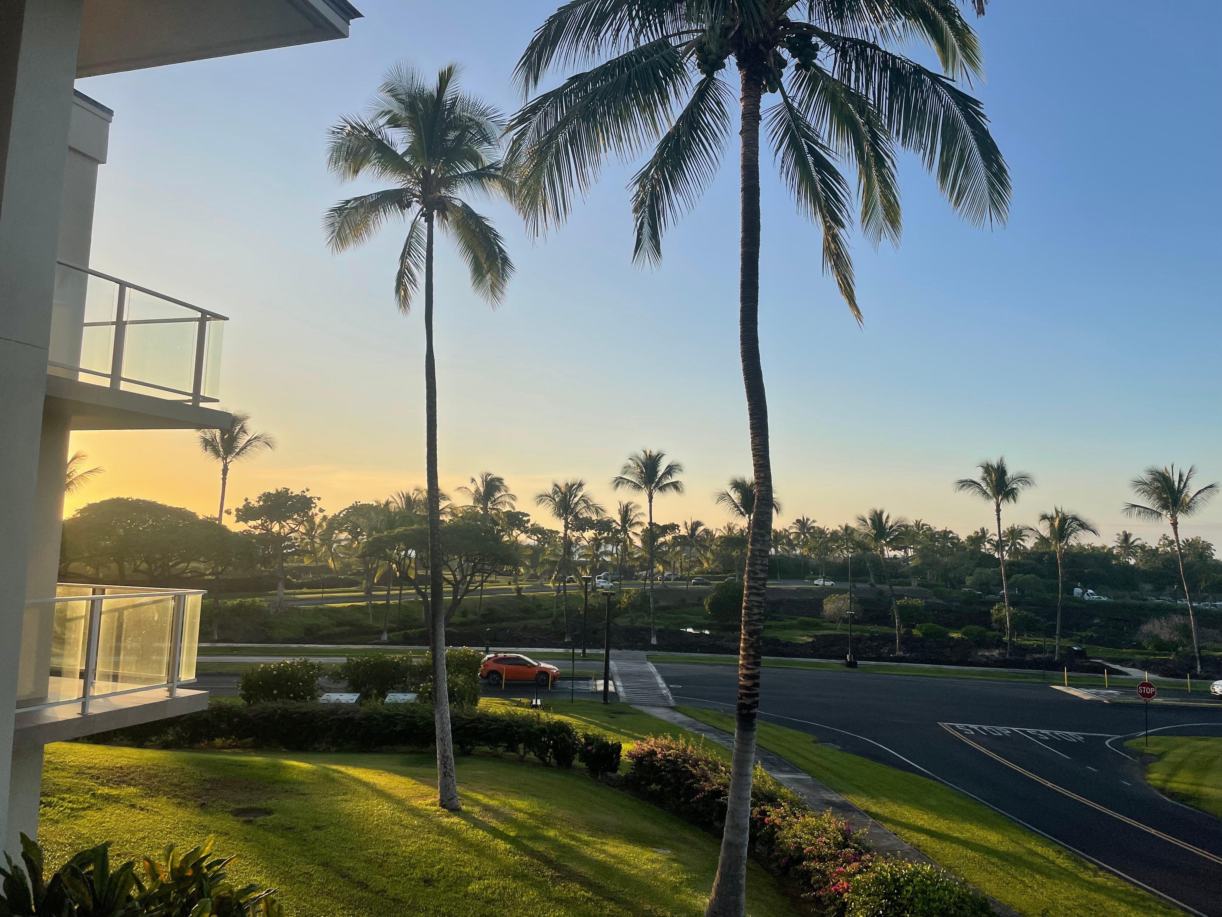 View from the condo looking toward the ocean 
