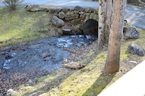 Standing on the porch! So much room and perfect hearing the water inside the cabin!