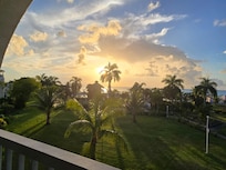 Looking over the balcony at 5pm