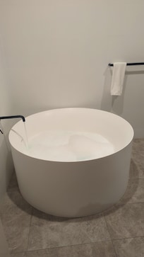 Beautiful bath to soak away the stress.