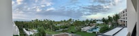 Panorama from our ocean view hotel room