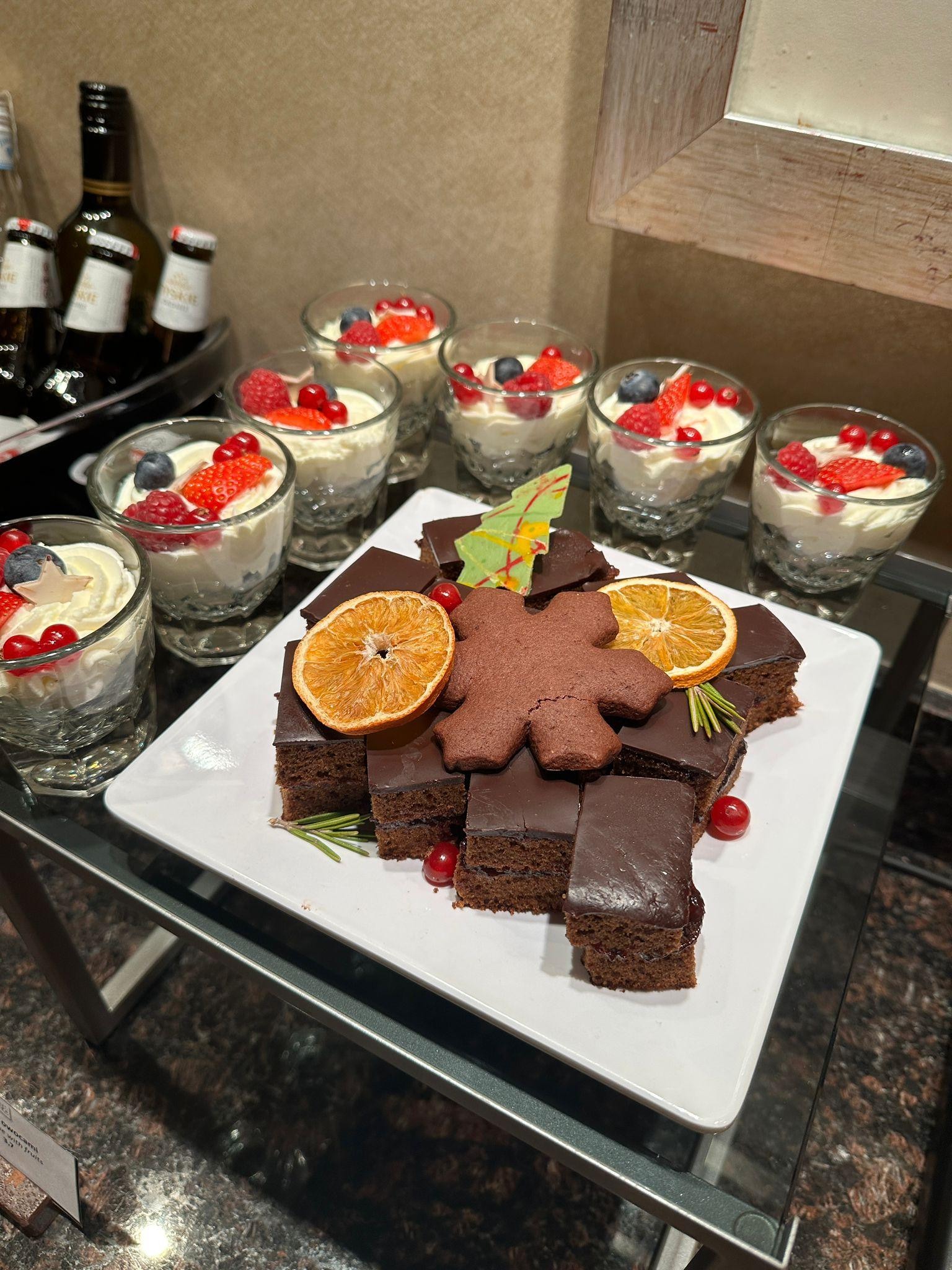 Executive lounge desserts