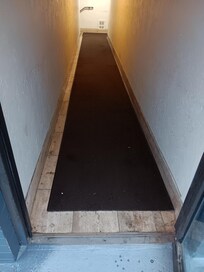 hallway into motel