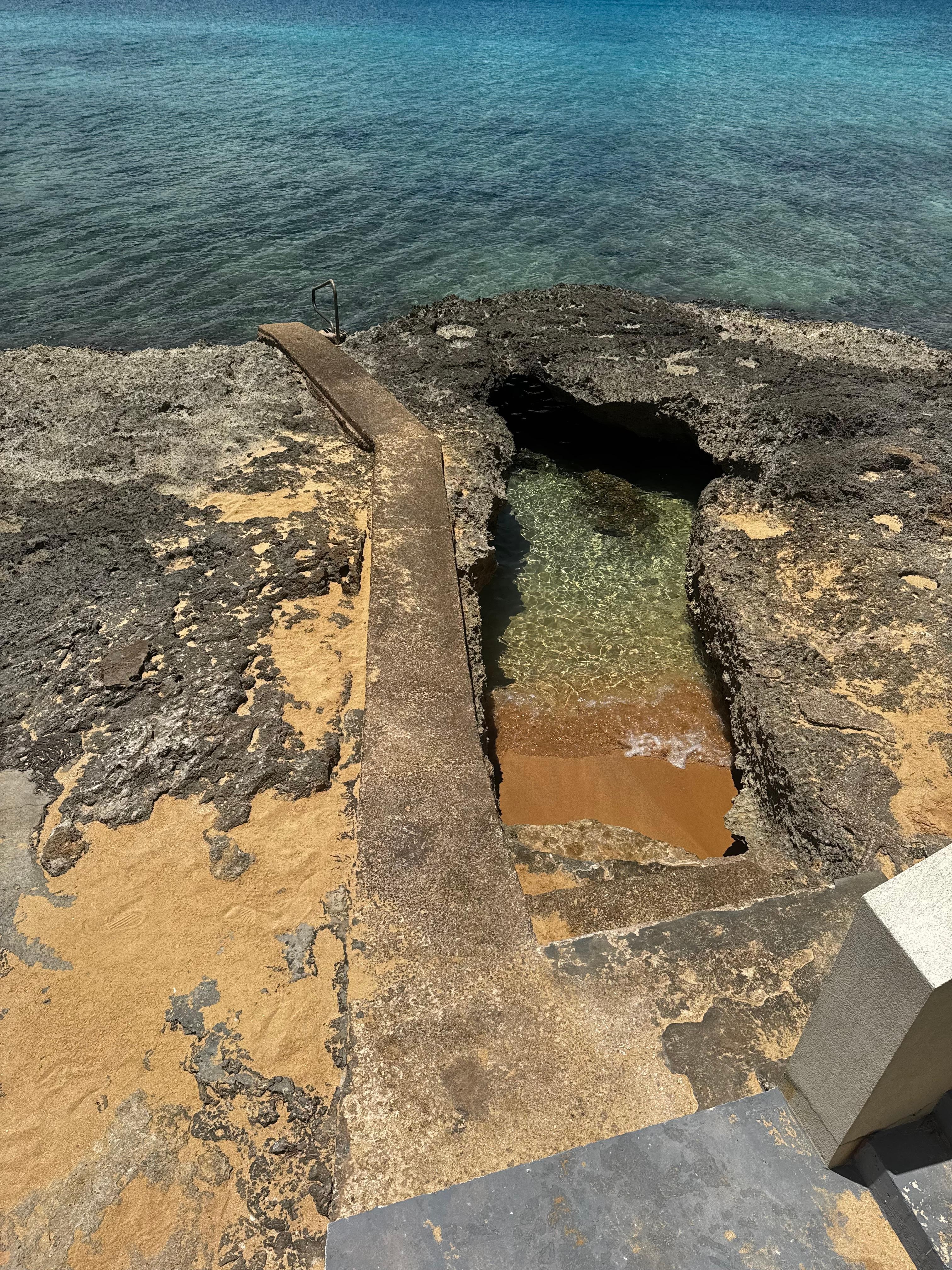 Enter the ocean through this sea cave!