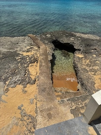 Enter the ocean through this sea cave!