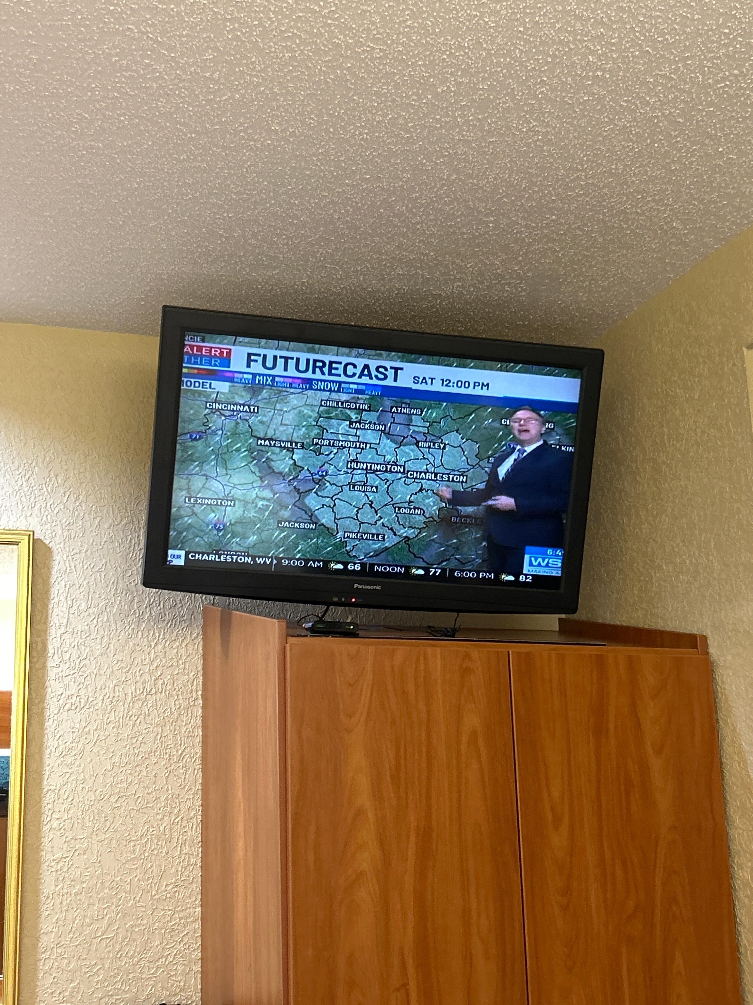 Hard turning on tv