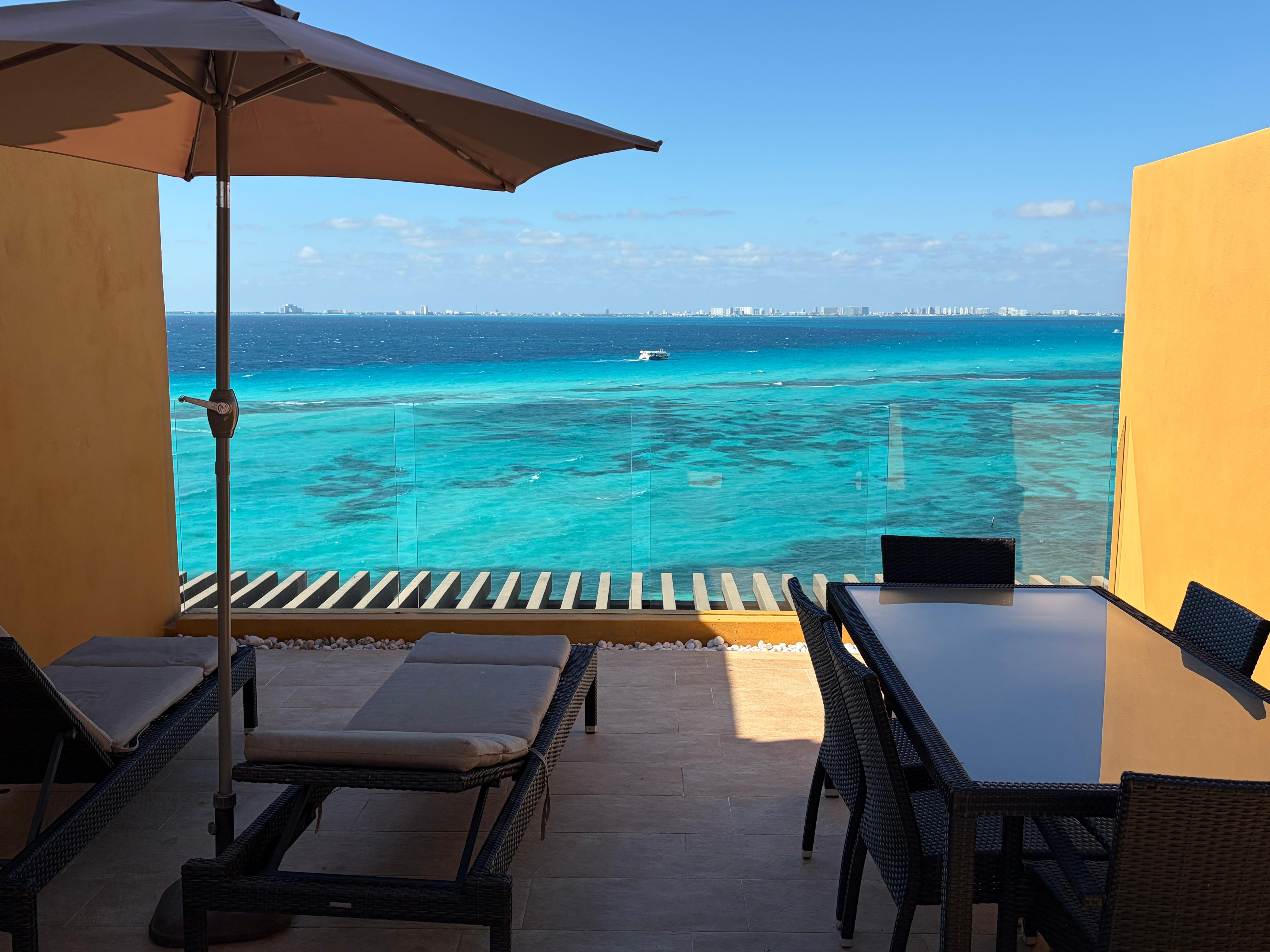 View from private rooftop deck