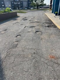This is the drive in front of the hotel