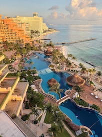 This was our view from our master suite room that was upgraded for our anniversary and it was amazing