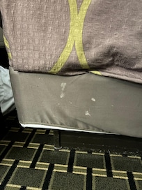 Stains on the bed - ick!