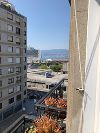 View from balcony towards waterfront.