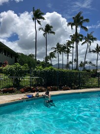 Beautiful pool area
