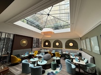 This was where breakfast and nightly drinks were available. Beautiful and tasteful.