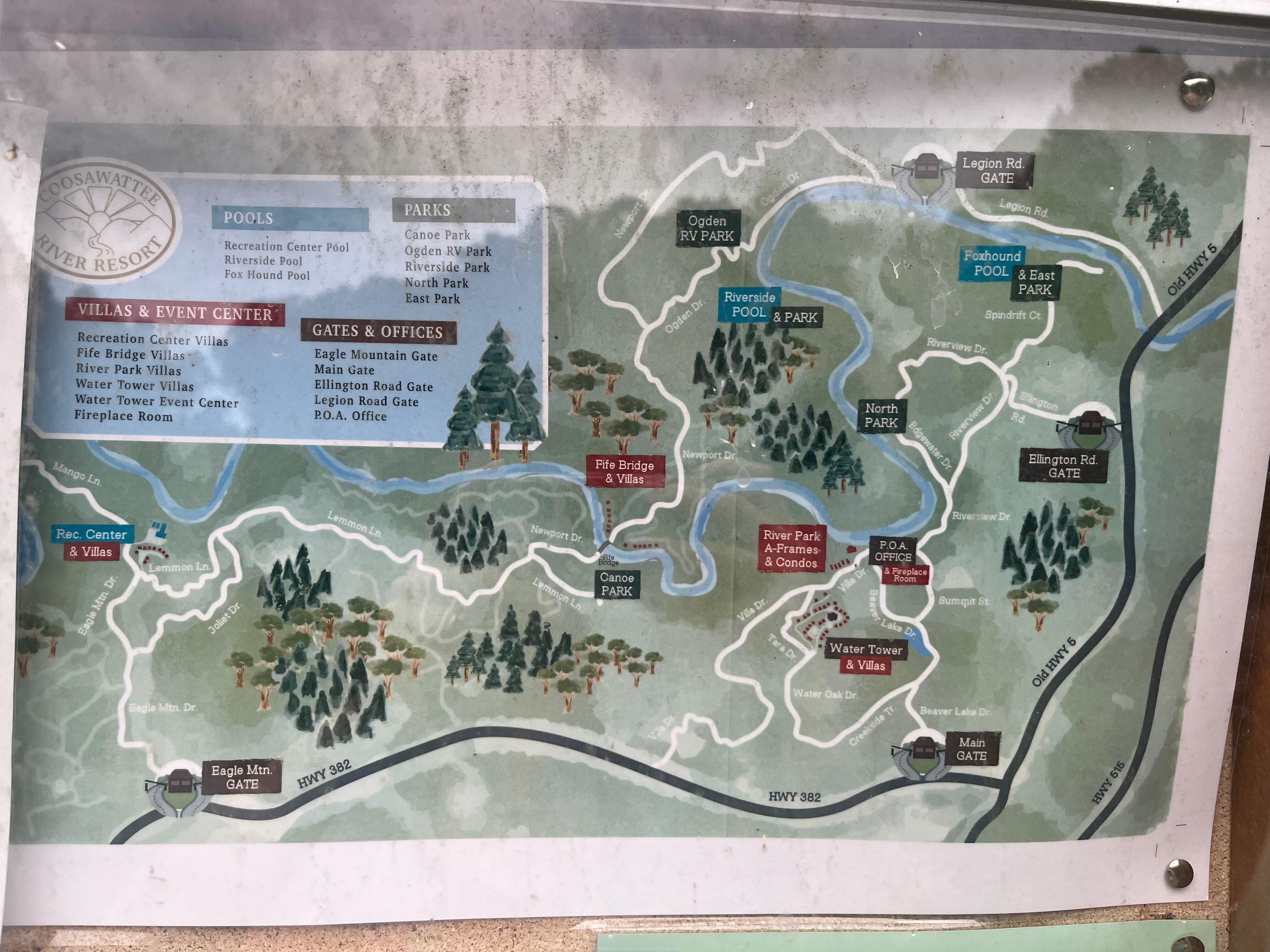 Map of the resort! This place is huge! 