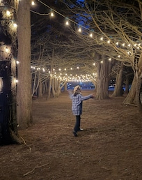Nighttime under the lights