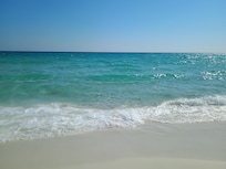 The beach was beautiful!